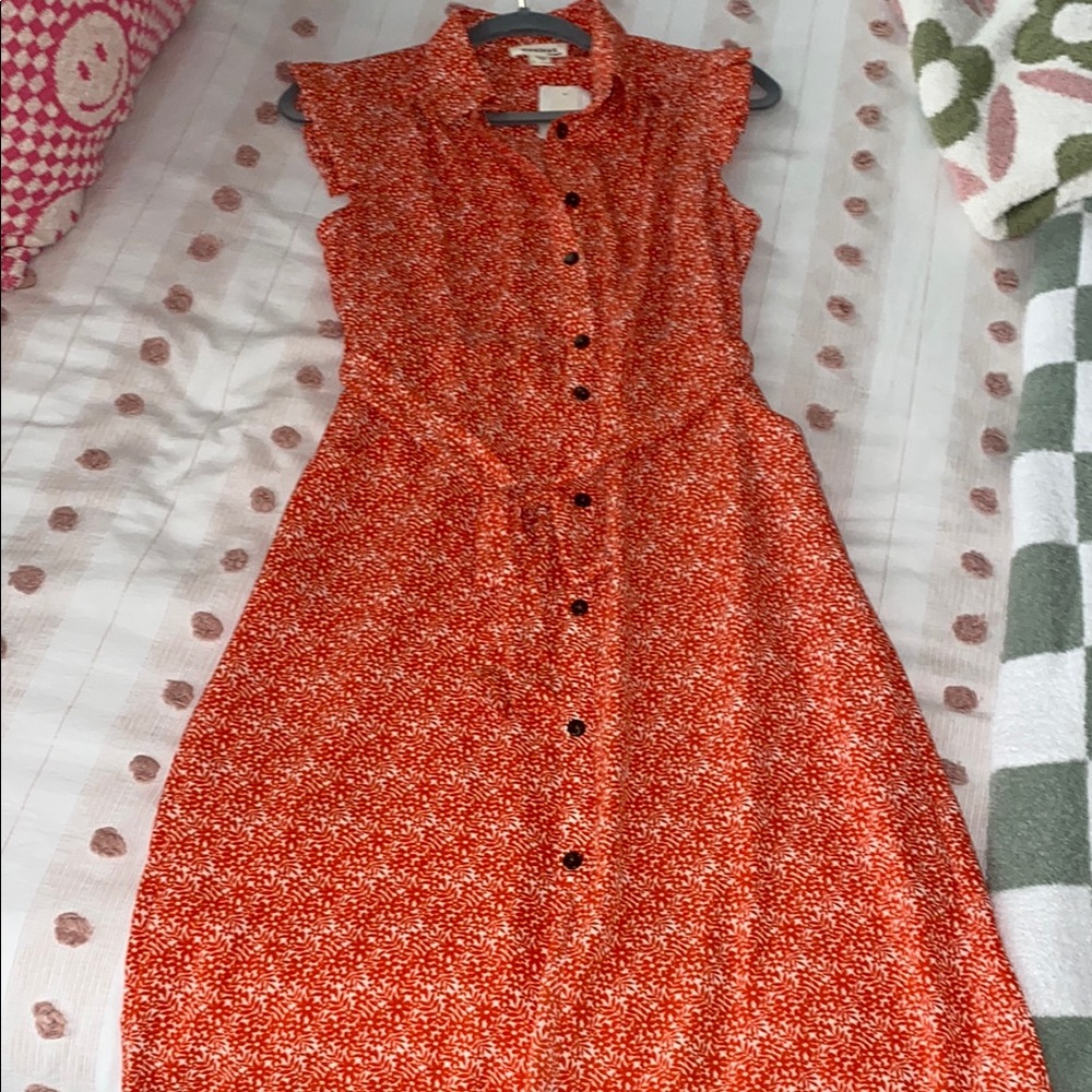 Floral Button-Up Dress